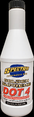 SPECTRO DOT 4 GOLDEN BRAKE FLUID 12 OZ I.GSBF