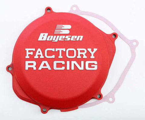 BOYESEN FACTORY RACING CLUTCH COVER RED CC-06AR