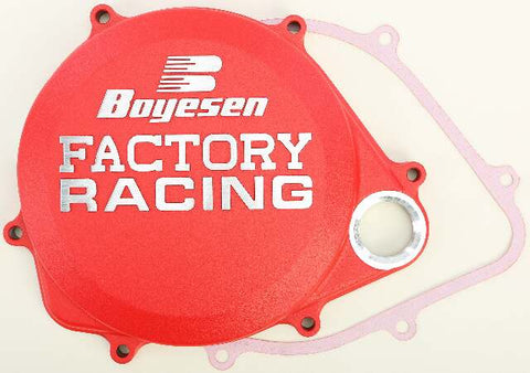 BOYESEN FACTORY RACING CLUTCH COVER RED CC-06CR