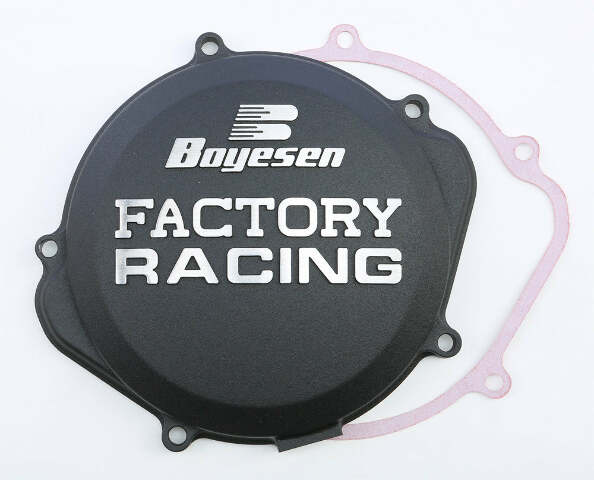 BOYESEN FACTORY RACING CLUTCH COVER BLACK CC-07XB