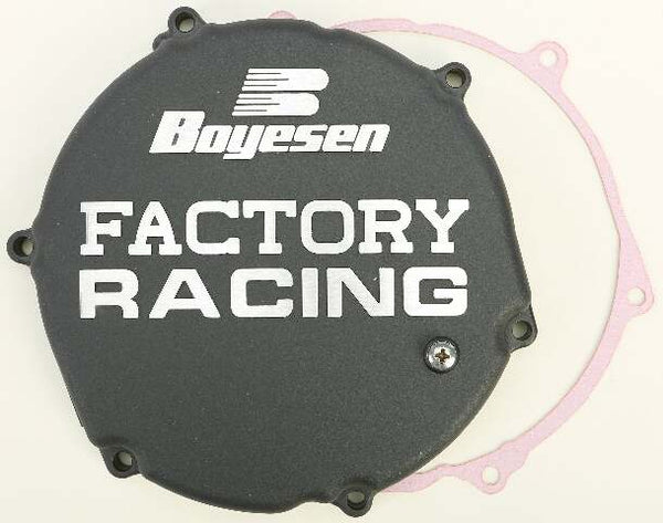 BOYESEN FACTORY RACING CLUTCH COVER BLACK CC-12B