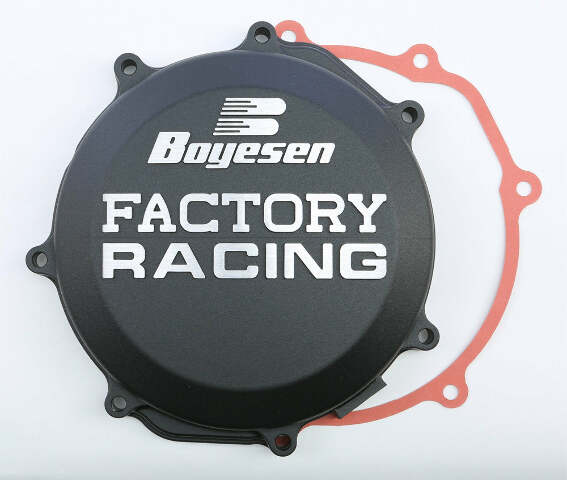 BOYESEN FACTORY RACING CLUTCH COVER BLACK CC-38CB