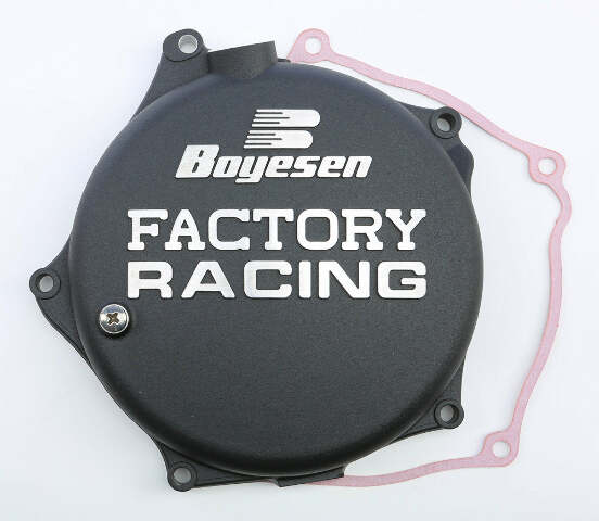 BOYESEN FACTORY RACING CLUTCH COVER BLACK CC-17B