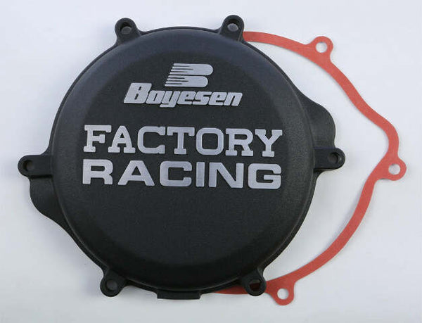 BOYESEN FACTORY RACING CLUTCH COVER BLACK CC-21AB
