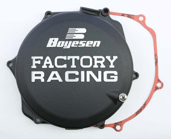BOYESEN FACTORY RACING CLUTCH COVER BLACK CC-26AB