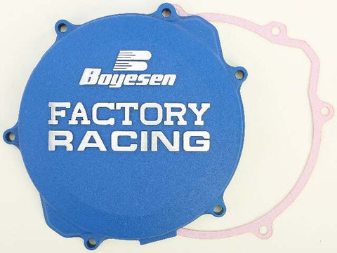 BOYESEN FACTORY RACING CLUTCH COVER BLUE CC-32AL