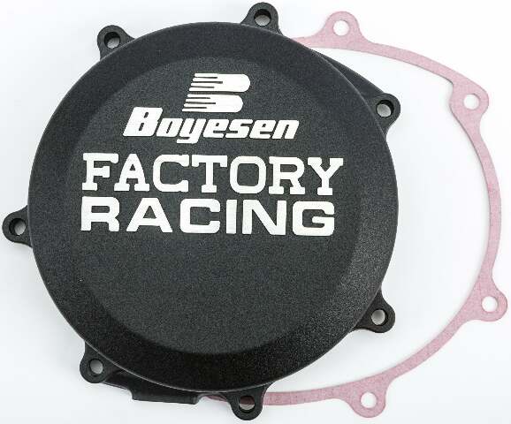 BOYESEN FACTORY RACING CLUTCH COVER BLACK CC-37AB