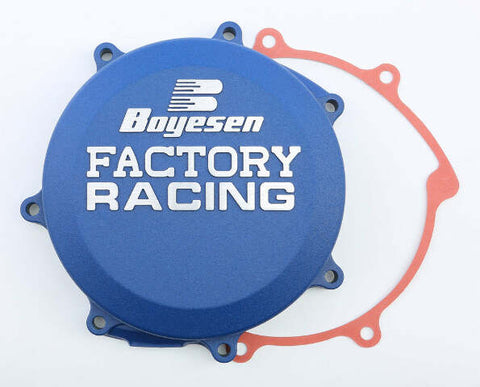 BOYESEN FACTORY RACING CLUTCH COVER BLUE CC-37AL
