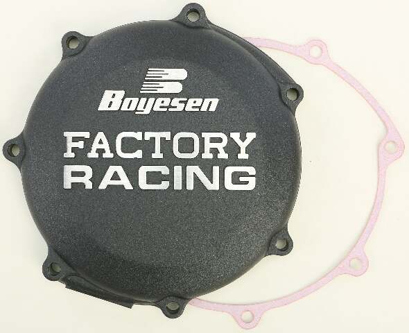 BOYESEN FACTORY RACING CLUTCH COVER BLACK CC-37B