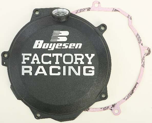 BOYESEN FACTORY RACING CLUTCH COVER BLACK CC-44AB
