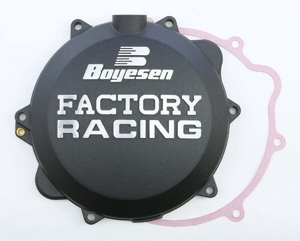 BOYESEN FACTORY RACING CLUTCH COVER BLACK CC-42AB