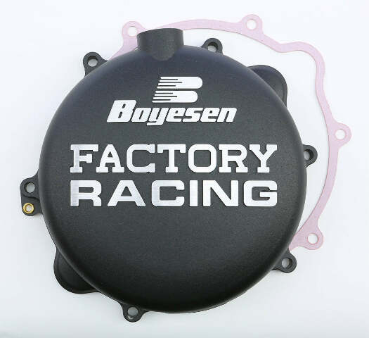 BOYESEN FACTORY RACING CLUTCH COVER BLACK CC-42B