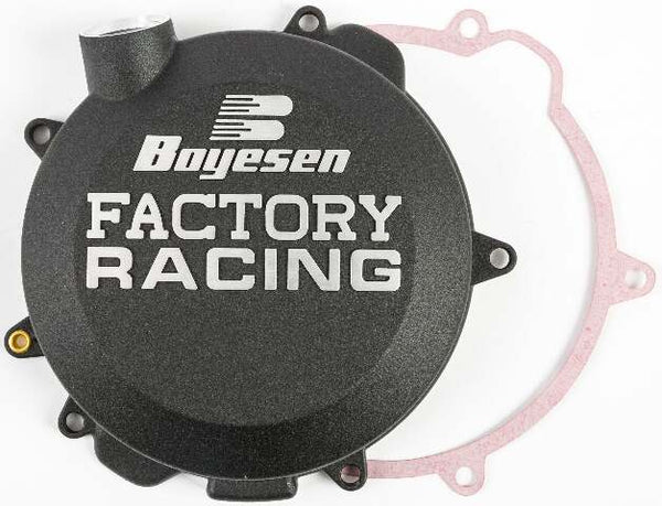 BOYESEN FACTORY RACING CLUTCH COVER BLACK CC-41AB