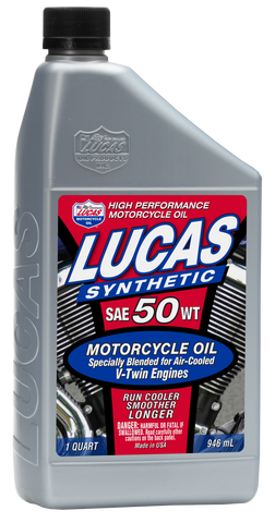 LUCAS SYNTHETIC HIGH PERFORMANCE OIL 50WT 1QT 10765