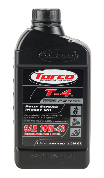TORCO T-4 4-STROKE MOTOR OIL 10W-40 1L T611040CE