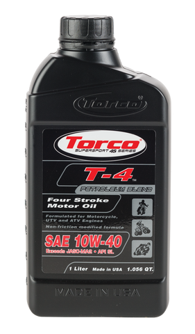 TORCO T-4 4-STROKE MOTOR OIL 10W-40 1L T611040CE