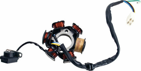 MOGO PARTS 4-STROKE 6-COIL MAGNETO/STATOR 50/90/110/125CC ELECTRIC START 08-0203