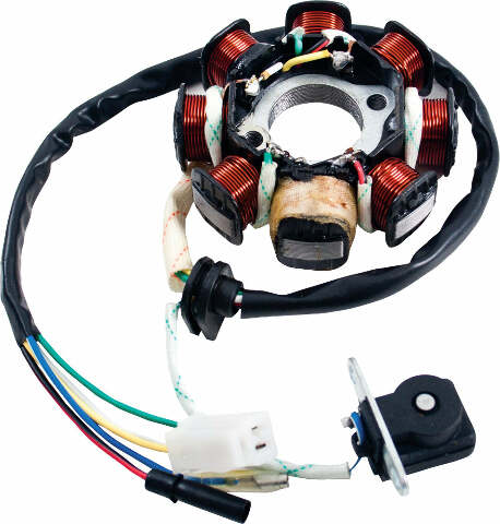 MOGO PARTS 50CC 8-COIL MAGNETO/STATOR VERTICAL/GY6 4-STROKE 08-0205