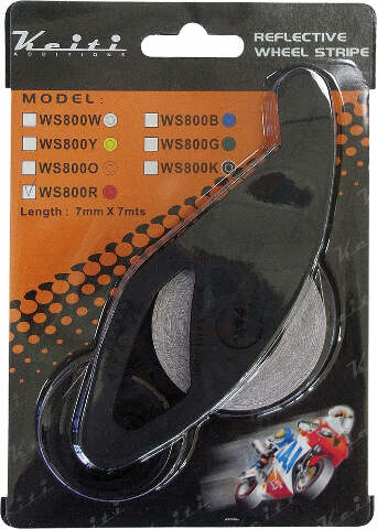 KEITI WHEEL STRIPE KIT ORANGE 7MMX6M WS800O