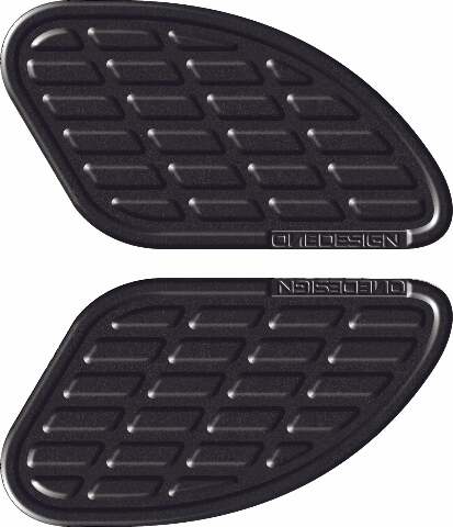 ONE EMBLEMS SOFT TOUCH LEATHER L&R BLACK TANKPAD BUMPS13P