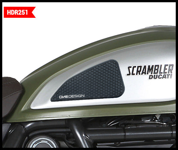 ONE EMBLEMS HDR TANK SIDE PAD BLACK DUC HDR 251