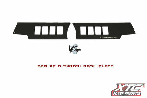 XTC POWER PRODUCTS 8 SWITCH MOUNT PLATE POL SP-8SW-RZR