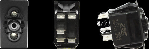 XTC POWER PRODUCTS DASH SWITCH BODY SINGLE ACC BLUE/BLUE SW11-BB000000