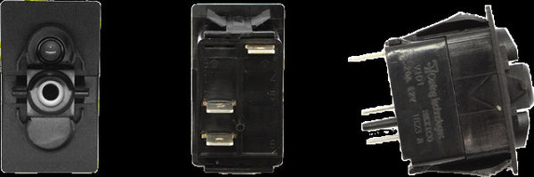 XTC POWER PRODUCTS DASH SWITCH BODY SINGLE ACC W/INCDSNT SW11-IN000000