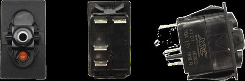 XTC POWER PRODUCTS DASH SWITCH BODY MOMENTARY AMBER BOTTOM SW12-NA000000