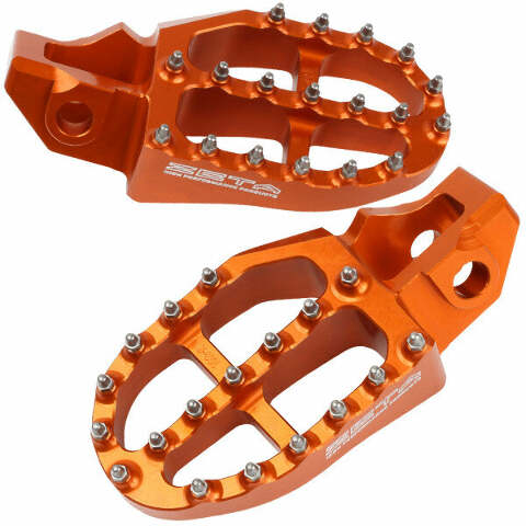 ZETA ALUMINUM FOOTPEGS ORANGE ZE93-1827