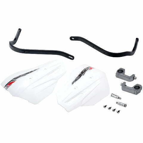 ZETA ARMOR HANDGUARD XC PRO KIT 28.6MM BAR U-CLAMP BLACK/WHITE ZE72-5050