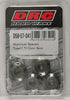 DRC ALUMINUM SPACERS TYPE 11 TITANIUM M6X12MM 4/PK D58-57-341