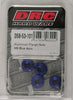 DRC ALUMINUM FLANGE NUTS BLUE M6X12MM 4/PK D58-53-101