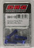 DRC ALUMINUM FLANGE BOLTS BLUE M6X20MM 4/PK D58-51-120
