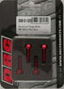 DRC ALUMINUM FLANGE BOLTS RED M6X20MM 4/PK D58-51-220