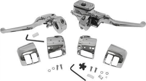 HARDDRIVE COMP H/BAR CNTRLS 9/16 M/CYL W/O SWITCHES CHROME 96-06 26-095