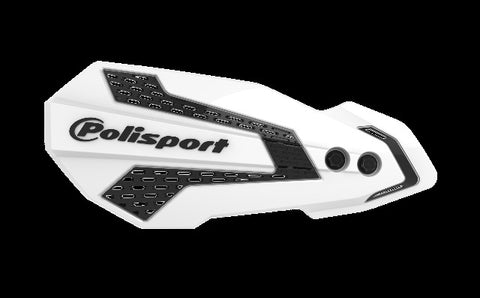 POLISPORT MX FLOW HANDGUARDS WHITE/BLACK 8308200010