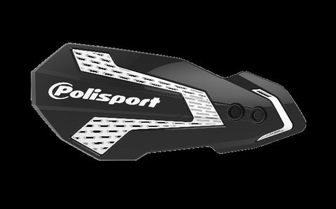 POLISPORT MX FLOW HANDGUARDS BLACK/WHITE 8308200013