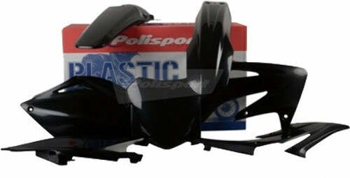 POLISPORT PLASTIC BODY KIT BLACK 90144