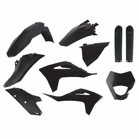 POLISPORT ENDURO FULL KIT BLACK GAS 91028
