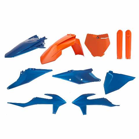 POLISPORT PLASTIC KIT BLUE METAL FLOW KTM 91053