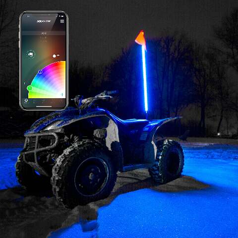 XK GLOW 1PC 2ND GEN WHIP WITH CONTROLLER XK-WHIPB-STA