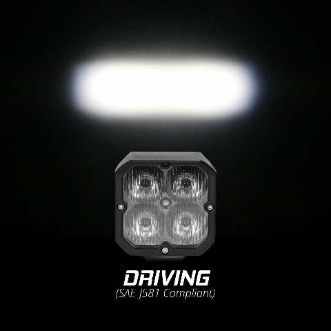 XK GLOW 20W RGB POD LIGHTS DRIVING BEAM XK065001-D