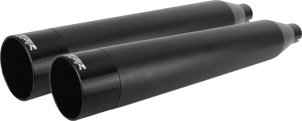 TBR COMP S SLIP-ON TOURING M8 BLACK W/BLACK END CAP 005-4560499D-B