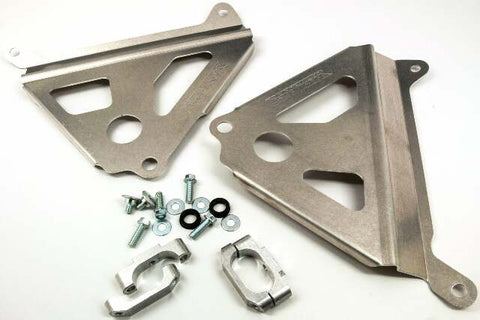 WORKS RADIATOR BRACES BLK YZ250F 18-B280