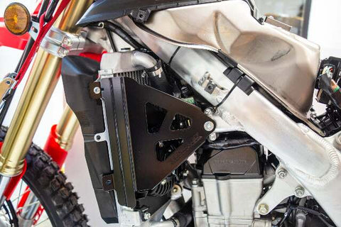 WORKS RADIATOR BRACES CRF450L BLACK 18-B719