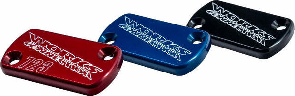 WORKS BILLET FRONT BRAKE COVER RED 21-006