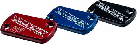 WORKS BILLET FRONT BRAKE COVER RED 21-006