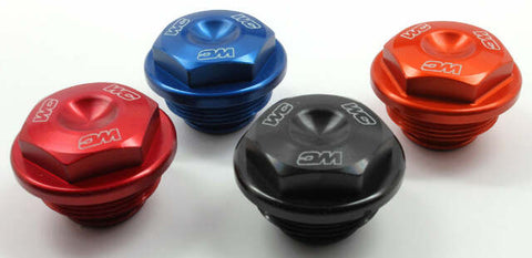 WORKS REAR BRAKE COVER BLUE 21-760