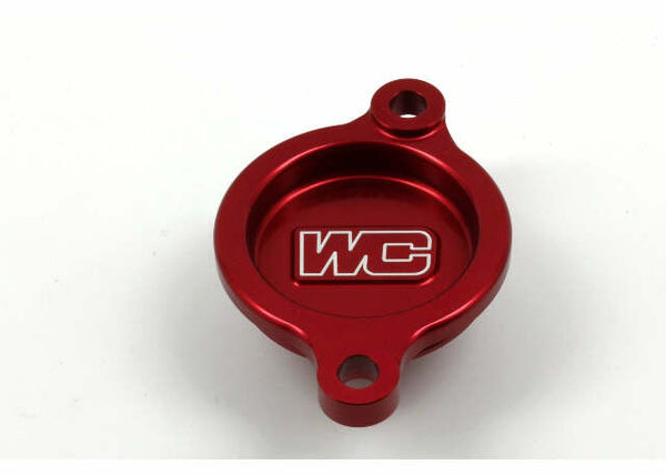 WORKS OIL FILTER COVER RED HON 27-021